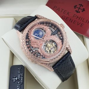 Eminet Gold Head Patek Philippe Mens Watch